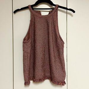 NWOT Zara Trafaluc Red Knit Tank